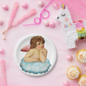Angel Cloud Cupid Papieren Bordje (Feest)