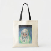 Angel Clouds Blue Red Green Yellow Crystal Elf Tote Bag (Voorkant)