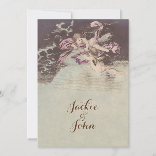 Angel Clouds - Uitnodigingen / RSVP / Wedding (Voorkant)