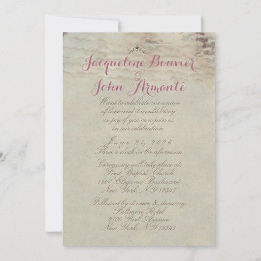 Angel Clouds - Uitnodigingen / RSVP / Wedding (Achterkant)