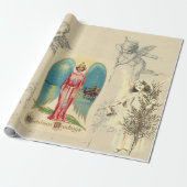 ANGEL COLLAGE CHRISTMAS Wrapping Paper Cadeaupapier (Uitgerold)