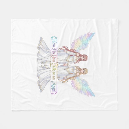 Angel Collection Fleece Deken (Voorkant (Horizontaal))