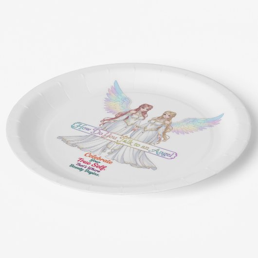 Angel Collection Papieren Bordje (Gekanteld)