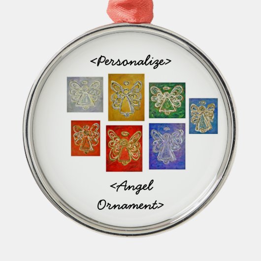Angel Colour Series Ornament Gepersonaliseerd Gree (Voorkant)