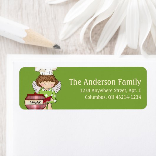 Angel Cookie Baker Return Address Label design4 (Insitu)