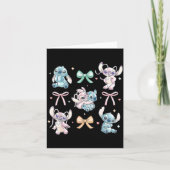 & Angel Coquette stijl linten Valentijnsdag  Kaart (Voorkant)