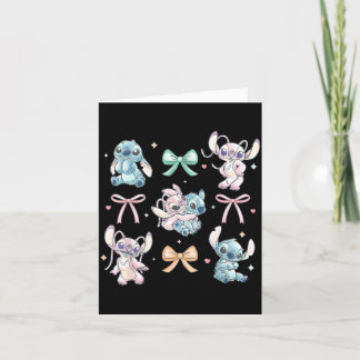 & Angel Coquette Stijl Strikken Valentijnsdag  Kaart