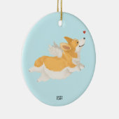 Angel Corg Keramisch Ornament (Rechts)