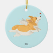 Angel Corg Keramisch Ornament (Voorkant)