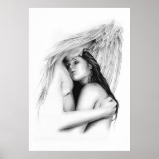 Angel Couple Soulmate Love Poster