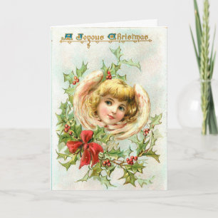 Angel Custom Christmas Wenskaart Feestdagen Kaart