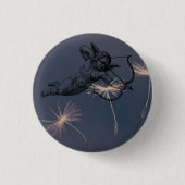 Angel Dandelion Dream Cupid Love Ronde Button 3,2 Cm (Voorkant)