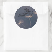 Angel Dandelion Dream Cupid Love Ronde Sticker (Tas)