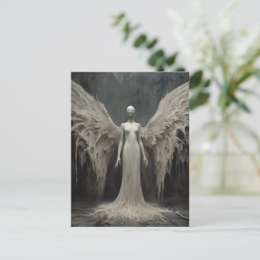 Angel Dark Fantasy Briefkaart (Staand voorkant)