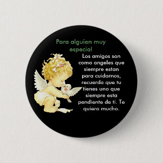 Angel de amistad ronde button 5,7 cm