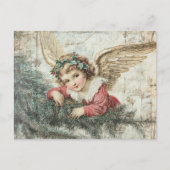 Angel decoupage kerst briefkaart (Voorkant)
