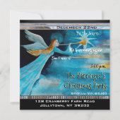 Angel deelt het nieuws Elegant Kerstfeest Kaart (Voorkant)