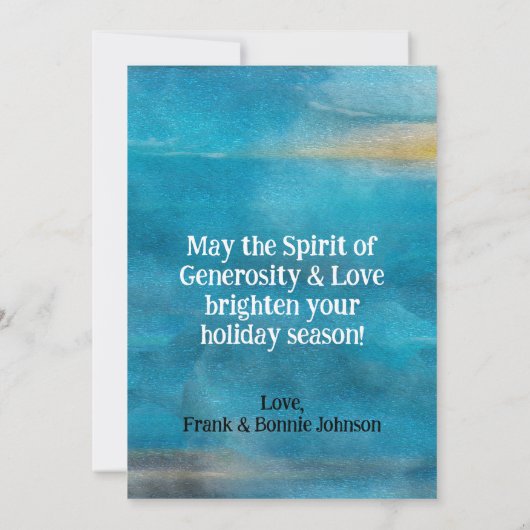 Angel deelt het nieuws Elegant Kerstmis (Achterkant)