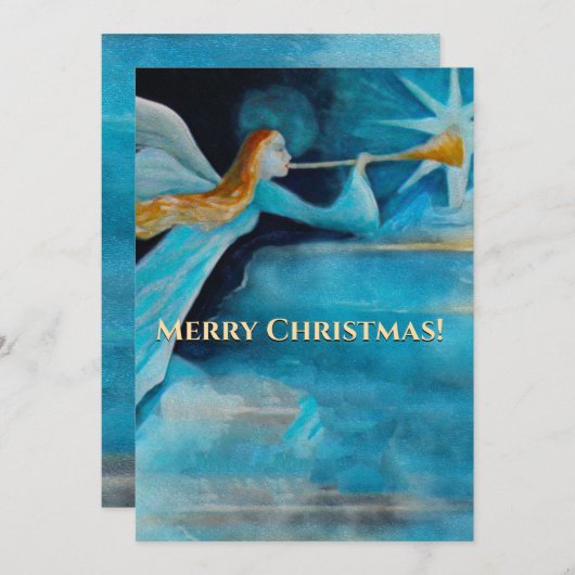 Angel deelt het nieuws Elegant Kerstmis (Voorkant / Achterkant)