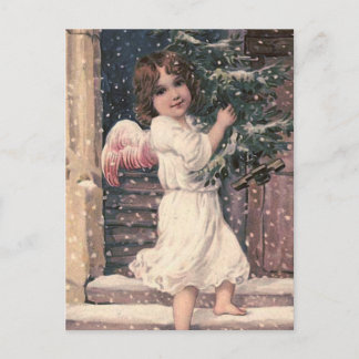 "Angel Delivery" Vintage Christmas Briefkaart