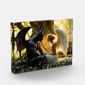 Angel Demon bovennatuurlijk helder ontwerp Fotoblokken (Links)