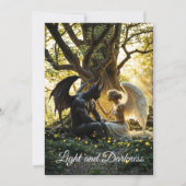 Angel Demon bovennatuurlijk helder ontwerp Kaart (Voorkant)