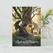 Angel Demon bovennatuurlijk helder ontwerp Kaart (Staand voorkant)