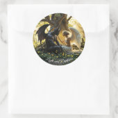 Angel Demon bovennatuurlijk helder ontwerp Ronde Sticker (Tas)