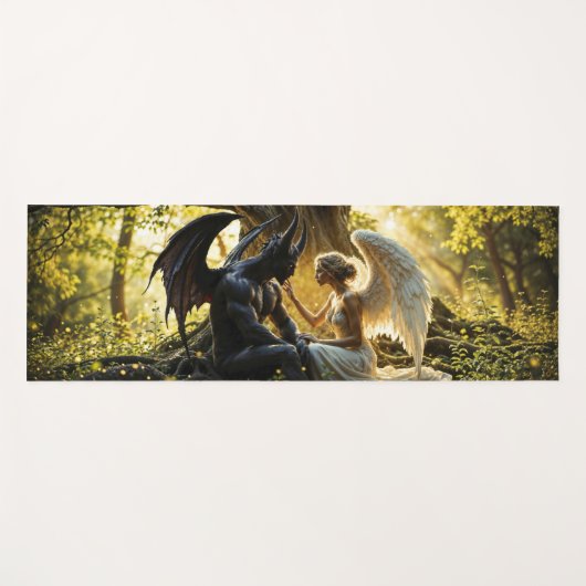 Angel Demon bovennatuurlijk helder ontwerp Yogamat (Voorkant (horizontaal))