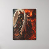 Angel & Demon – Embodiment of Duality Canvas Afdruk (Voorkant)