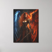 Angel & Demon – Guardian of Light and Fire  Canvas Afdruk (Voorkant)
