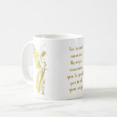 Angel denkt aan jou en Gezegde een gebed. Koffiemok (Voorkant links)