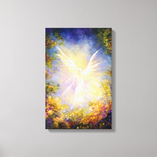 "Angel Descending" Guardian engel dalend. Canvas Afdruk (Voorkant)