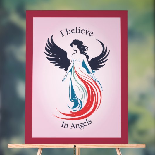 Angel design hangende muur kunst acryl bord (Neutraal)