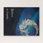 Angel Design met Floral Moon Night Sky Legpuzzel (Horizontaal)