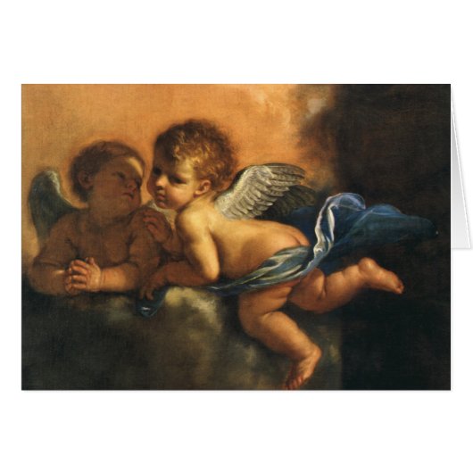 Angel detail, Patron Saints of Modena van Guercino (Voorkant Horizontaal)