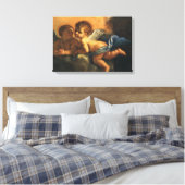 Angel detail, Patron Saints of Modena van Guercino Canvas Afdruk (Insitu (Slaapkamer))