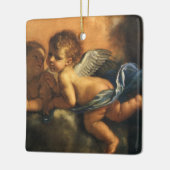 Angel detail, Patron Saints of Modena van Guercino Keramisch Ornament (Links)
