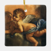 Angel detail, Patron Saints of Modena van Guercino Keramisch Ornament (Voorkant)