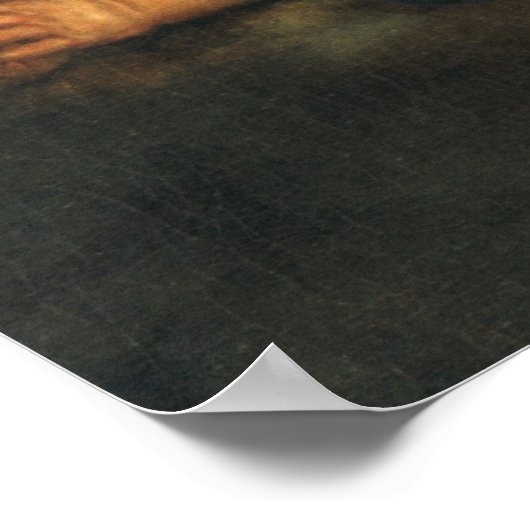 Angel detail, Patron Saints of Modena van Guercino Poster (Hoek)