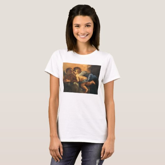 Angel detail, Patron Saints of Modena van Guercino T-shirt (Voorkant volledig)