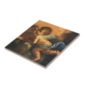 Angel detail, Patron Saints of Modena van Guercino Tegeltje (Zijkant)