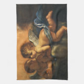 Angel detail, Patron Saints of Modena van Guercino Theedoek (Verticaal)