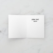 Angel Devil Girl Grappige gepersonaliseerde Wenska Kaart (Binnen)