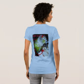 Angel / Devil Green-gekauwd T-shirt (Achterkant volledig)