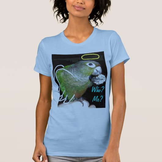 Angel / Devil Green-gekauwd T-shirt (Voorkant)