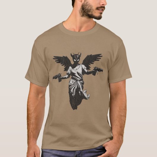 angel devil gun t-shirt (Voorkant)