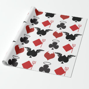 ANGEL DEVIL KAART SUITS CADEAUPAPIER