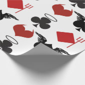 ANGEL DEVIL KAART SUITS CADEAUPAPIER (Hoek)