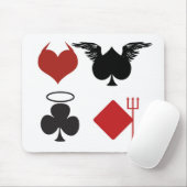 ANGEL DEVIL KAART SUITS MUISMAT (Met muis)